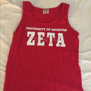 Small zeta tau alpha tank top